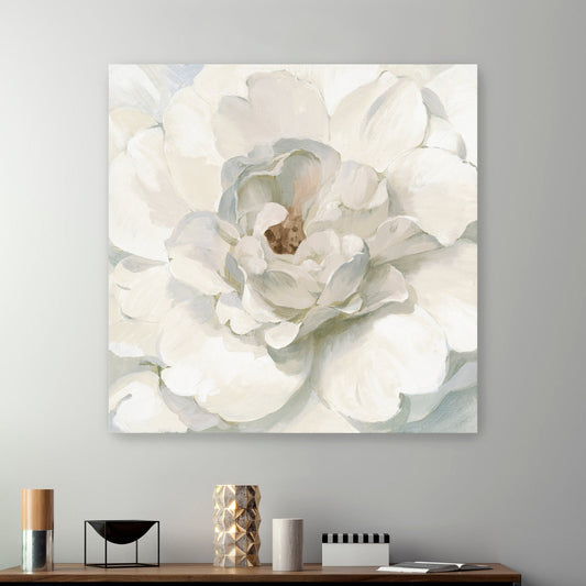 Neutral Peony Canvas Giclee Wall Art